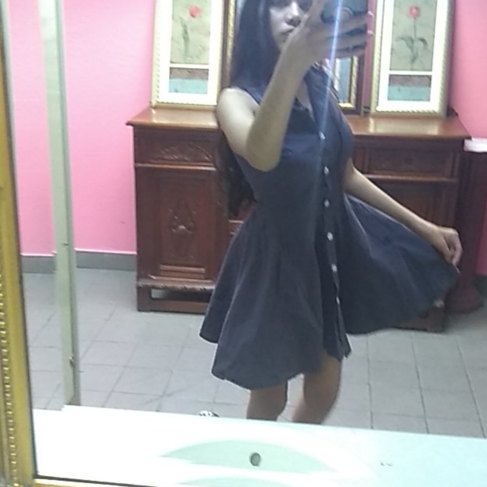 Gray Flare Dress